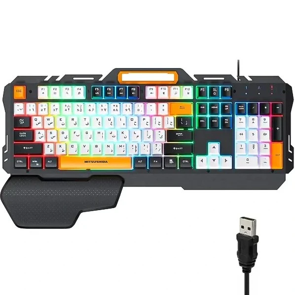 کیبورد گیمینگ iMICE مدل GK-700 با نورپردازی RGB با سیم