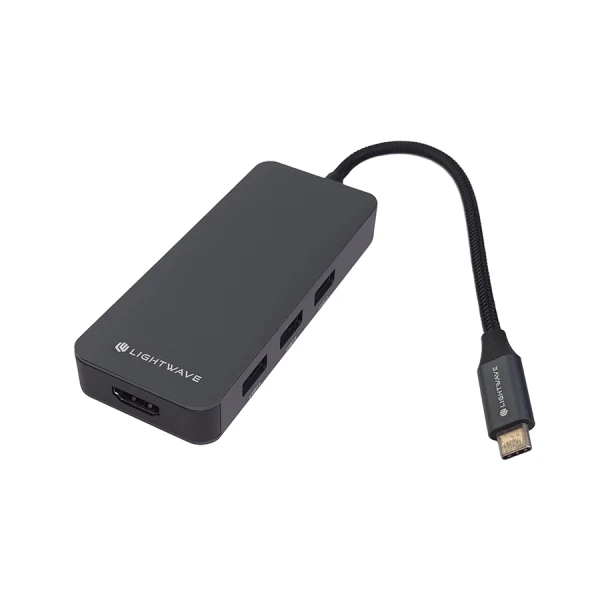 هاب هشت پورت USB-C لایت ویو مدل LW-DOCK-8I1