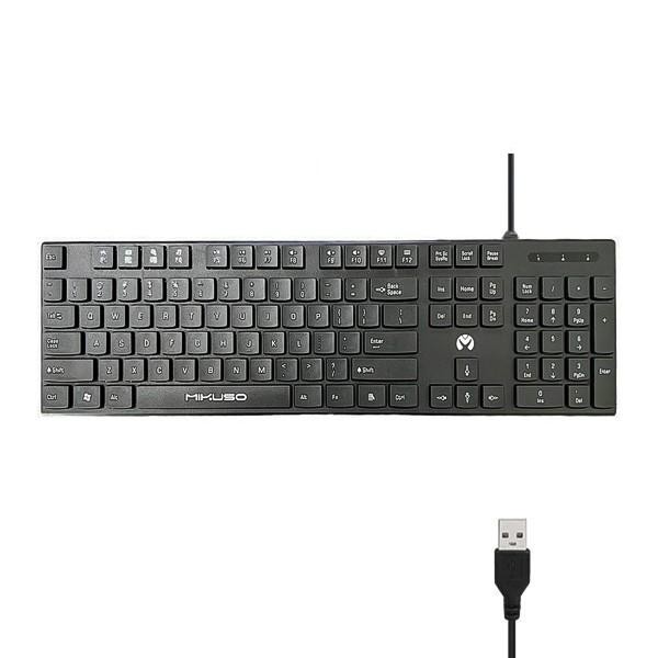 کیبورد مشکی MIKUSO مدل KB-052U