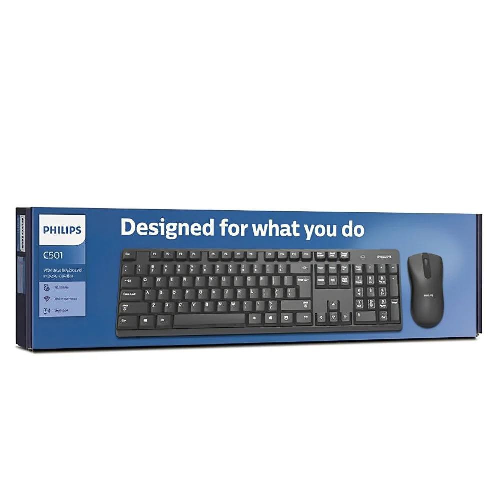 کیبرد و موس وایرلس PHILIPS مدل C501