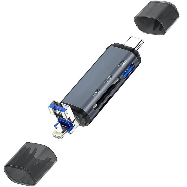 رم ریدر و تبدیل OTG Type-C مدل USB Atud 28